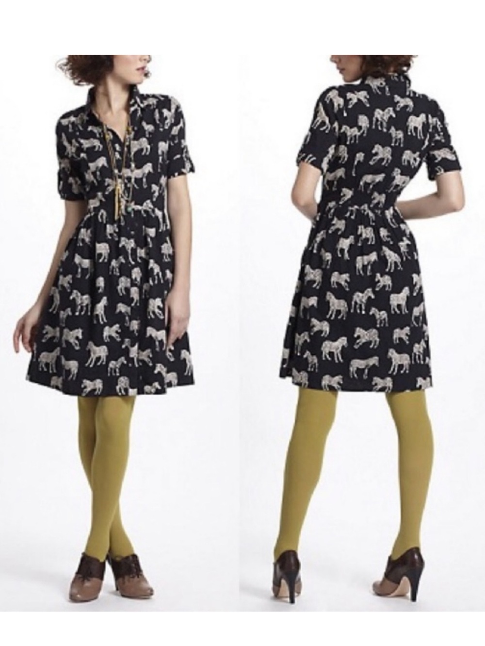 NEW Anthropologie Porridge Hilda Zebra Dress 4